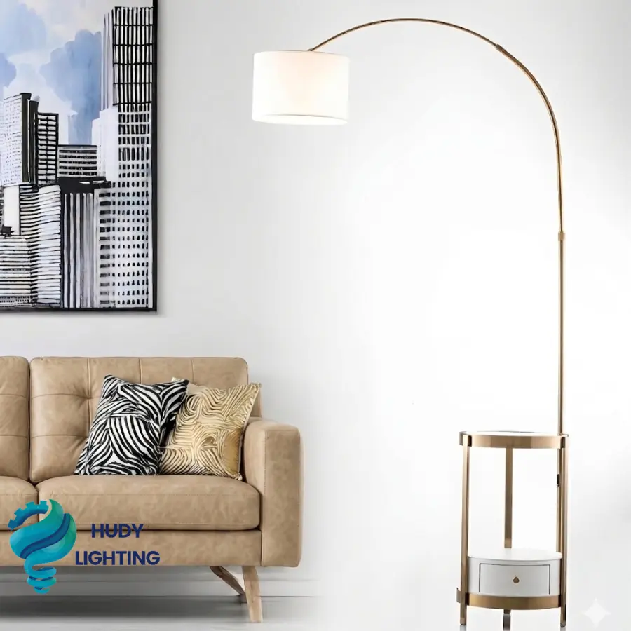 Đèn Cây Đặt Sàn Có Bàn Hiện Đại HD-DC715